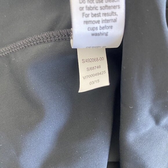 Athleta Tara Halter Tankini Swim Dress Black Underwire 492068 Women's 34 B/C - Picture 8 of 8